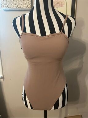 Wilo The Label Women's One-Piece Swimsuit in Taupe